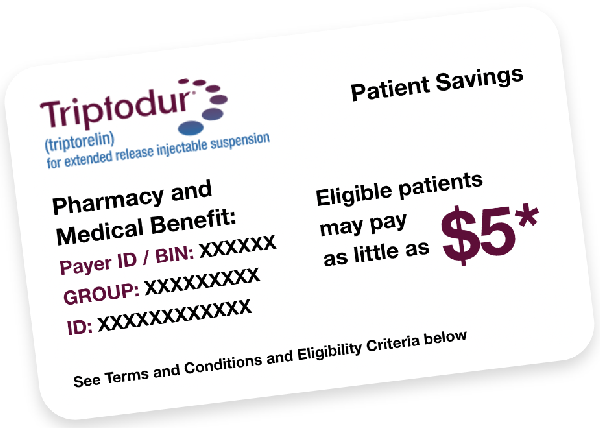 TRIPTODUR co pay card